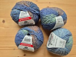 4 Knäuel Wolle von Mondial "Sunrise" mit Mohair und Seide