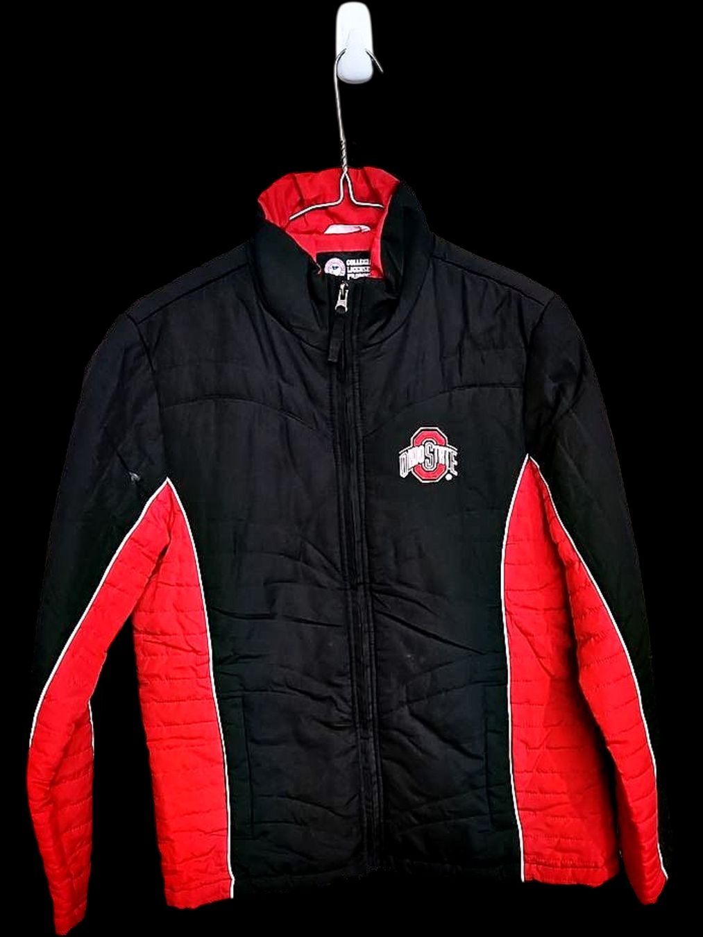 Jacken: Ohio State Buckeyes Schwarz & Rot Gesteppte Jacke – Gebraucht aus Zug von vinokilo 1