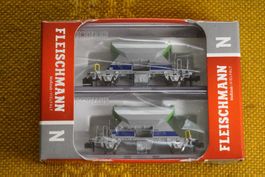 2-teiliges Set Schotterwagen BLS Spur N