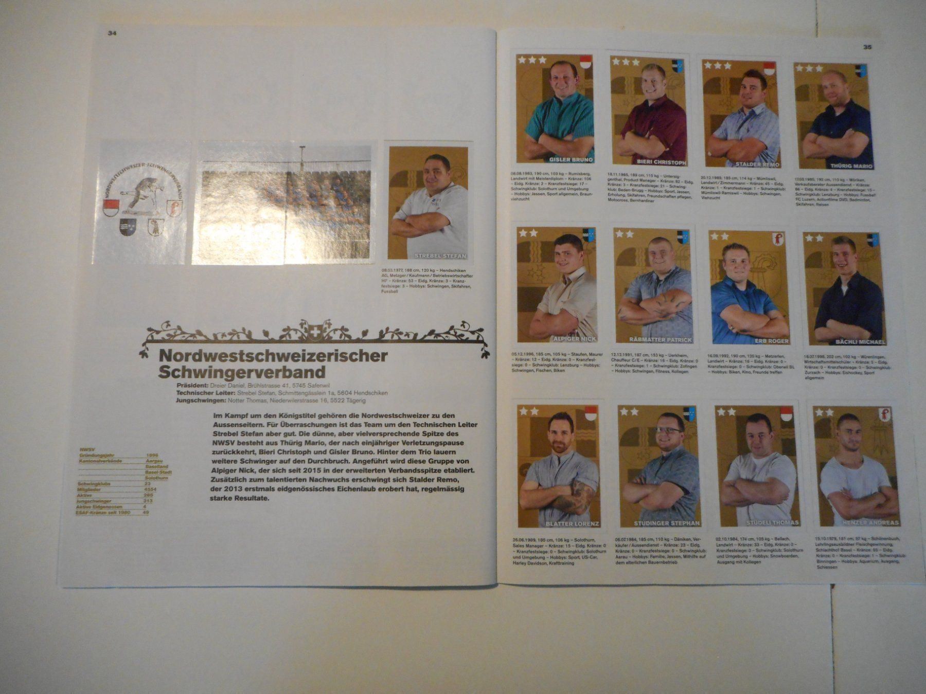 Panini Carte collezionabili: Schwinger Album 2016 kompl. kein Panini – Usato da Cham venduto da Paniniworld 7