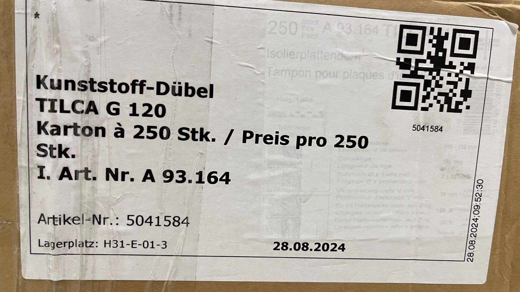 Tutti gli attrezzi: Kunststoff Dübel, Sager Tilca G 120 – Nuovo (secondo la descrizione) da Zürich venduto da Ro8006 1