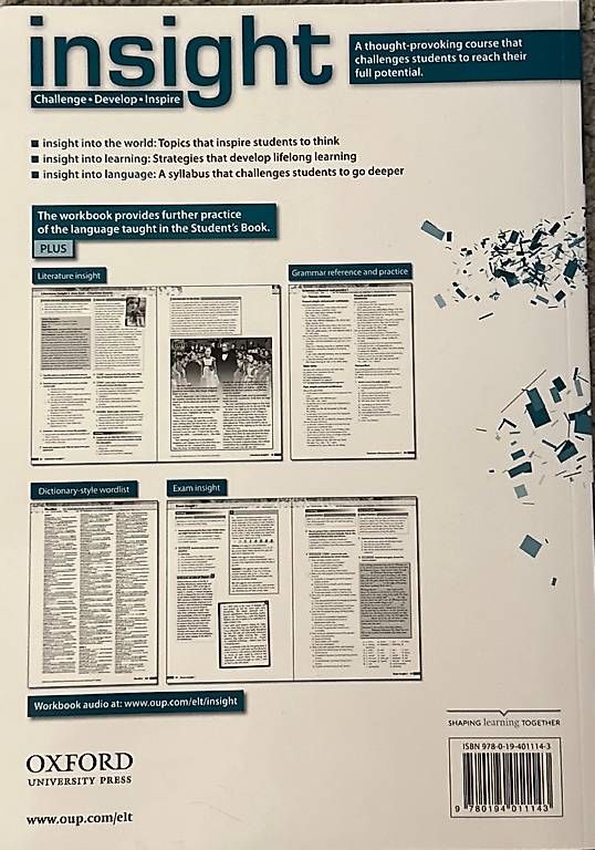 Libri: insight Upper-Intermediate Workbook – Usato da Merlischachen venduto da tsb-2025 1