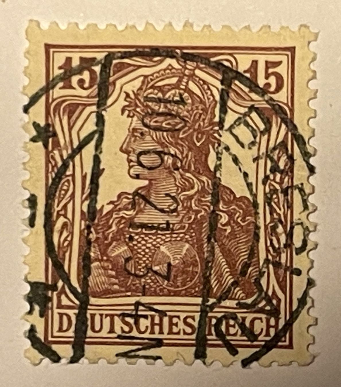 Tutti i francobolli: Deutsches Reich 15 Pfennig – Usato da Oftringen venduto da Vucki