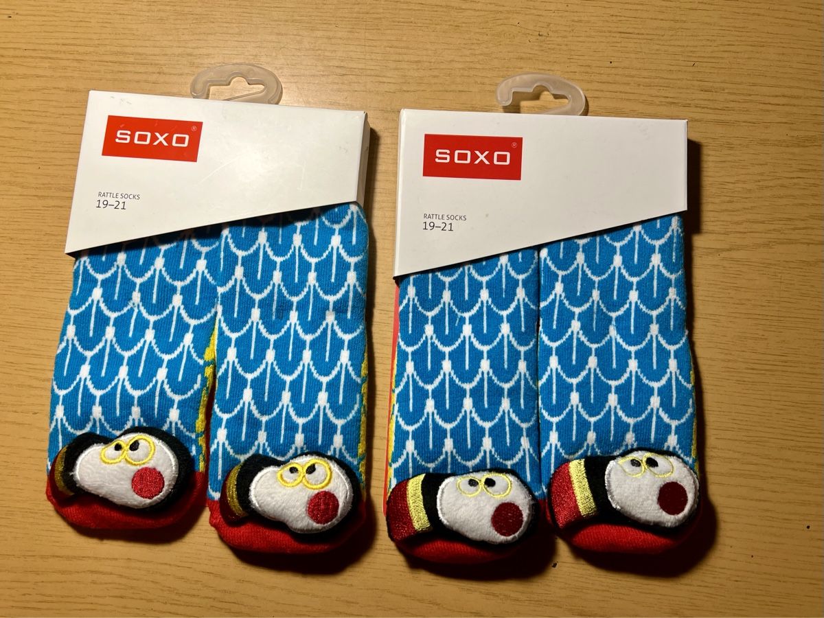 Calze per bambini: 2x neu Rassel Socken mit ABS 19-21 – Nuovo e nell'imballaggio originale da Lupsingen venduto da Aniorek