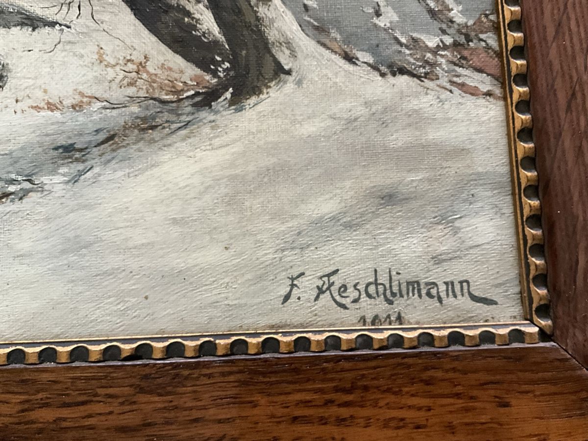 Dipinti: Tableau F. Aeschlimann 57x45 cm – Usato da Ligerz venduto da SparkleX 1