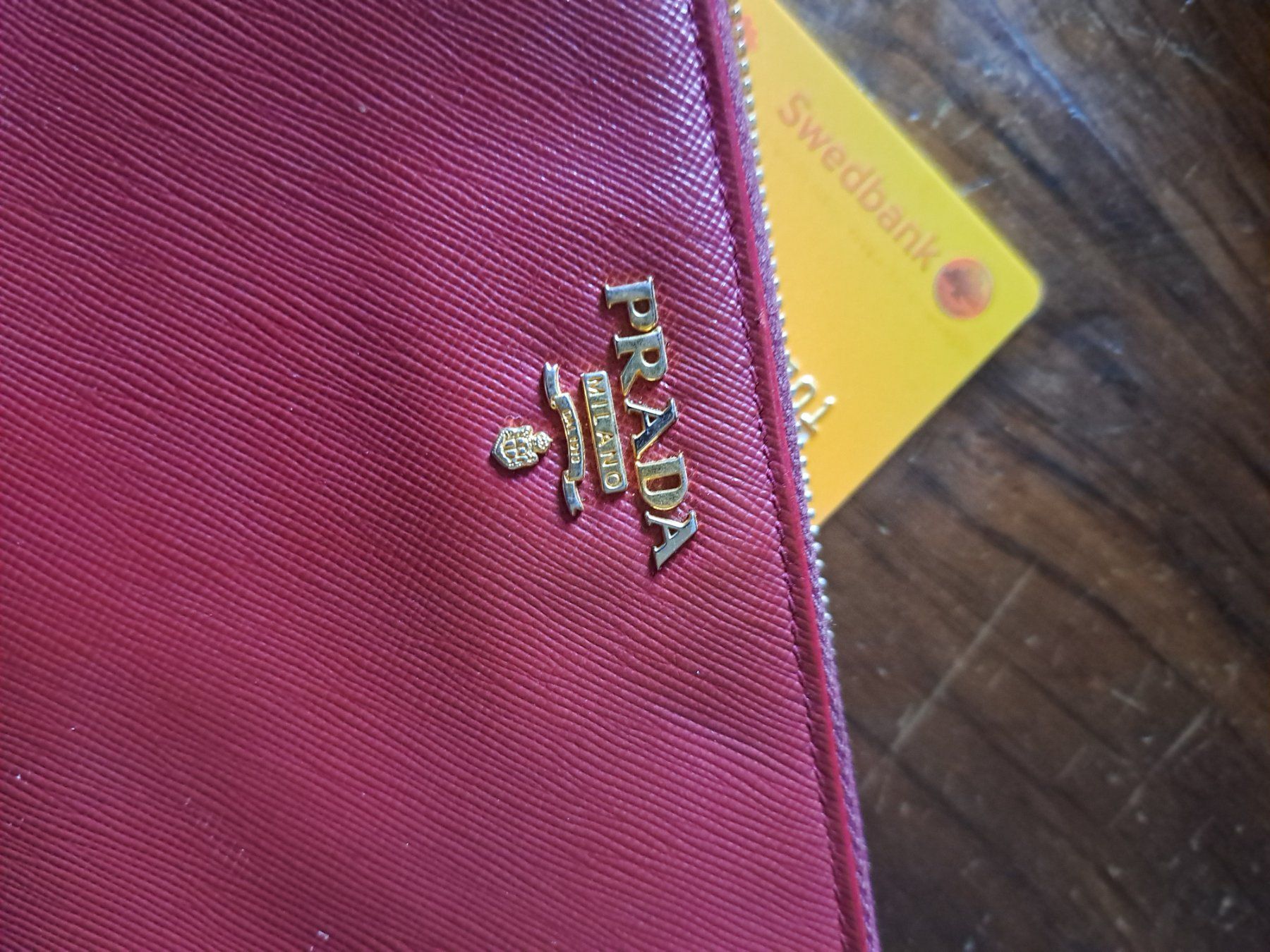 Prada Portemonnaies: Portafoglio Prada rosso originale – D'occasion à Meyrin par sensolic 2