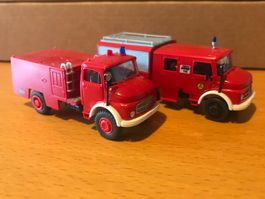 2x Mercedes LKW Feuerwehr