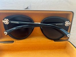 BVLGARI Sonnenbrille polarisiert Schwarz Gold Damen Modell 8