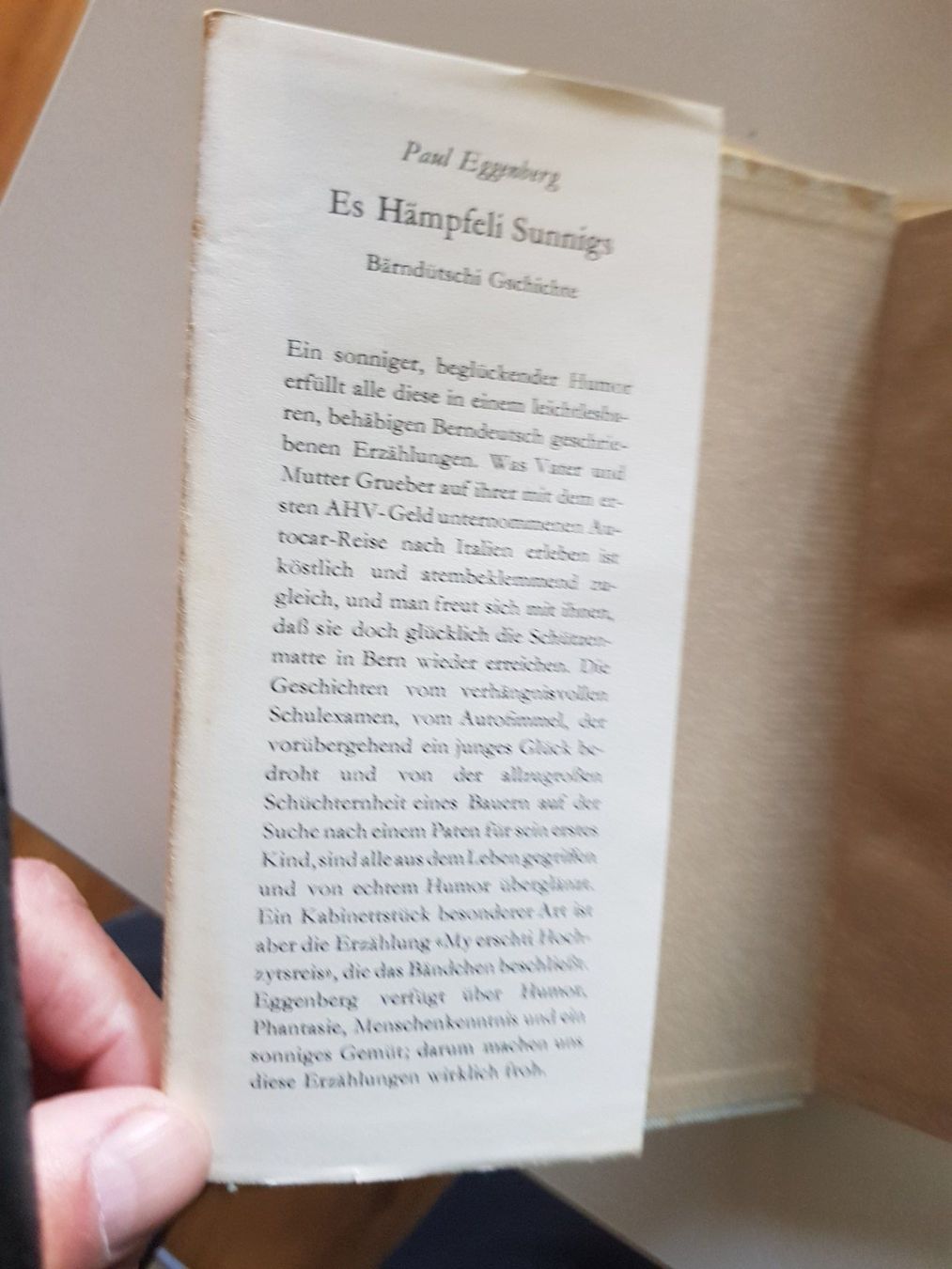 Bücher: Buch: Es Hämpfeli Sunntigs - Paul Eggenberger – Gebraucht aus Walterswil BE von Lonitti 6