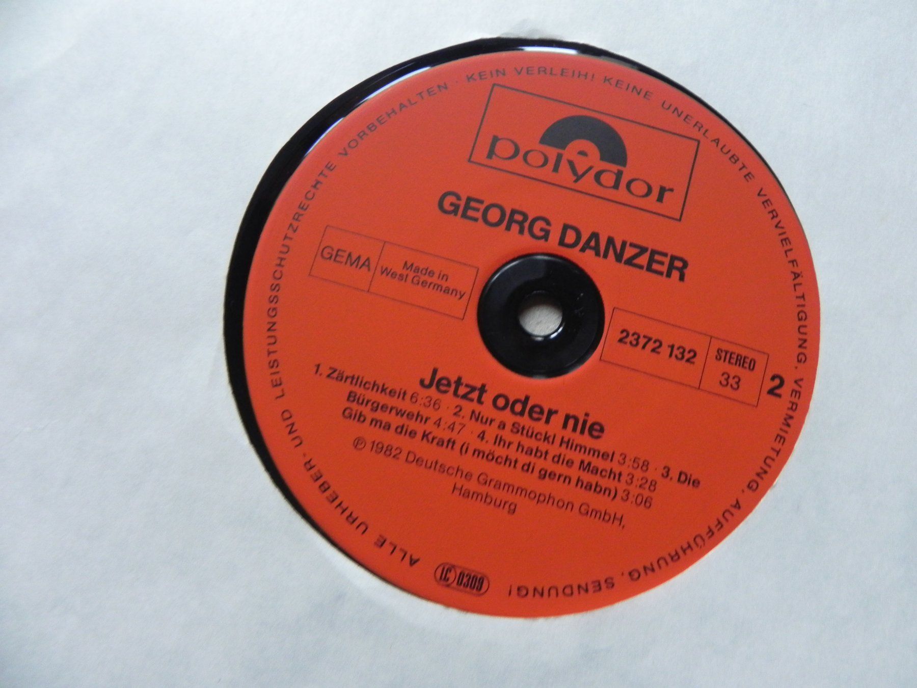 Vinyles: LP Austria Schlager Pop Sänger Georg Danzer 1982 Jetzt oder – D'occasion à Siebnen par krimsie 5