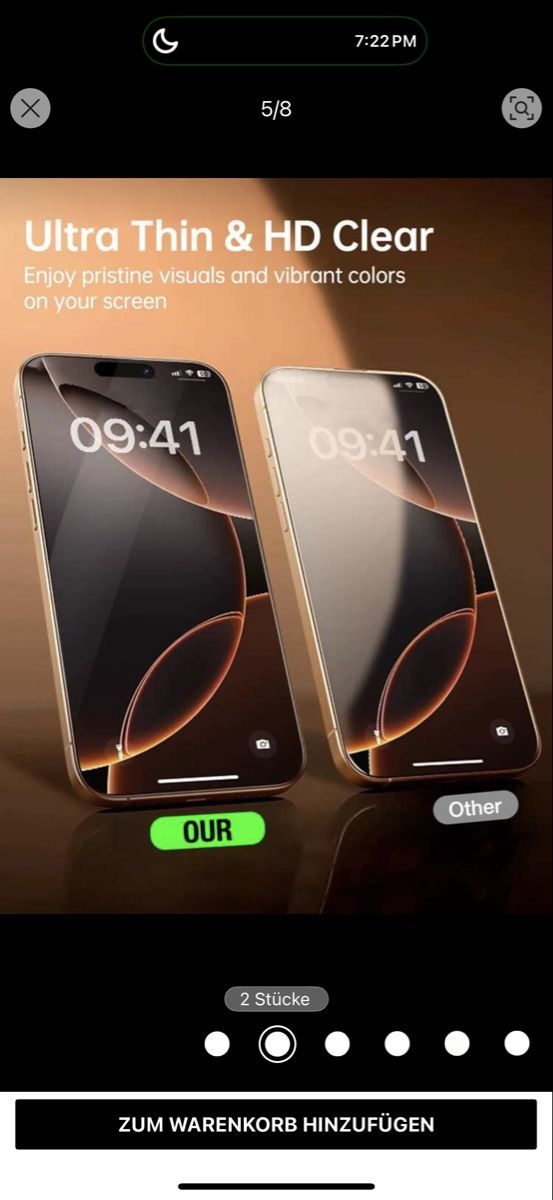 Cover & Protezioni schermo: 2 pcs Tempered Glass IPhone 17 Pro Max – Nuovo e nell'imballaggio originale da Seon venduto da Avina12 2