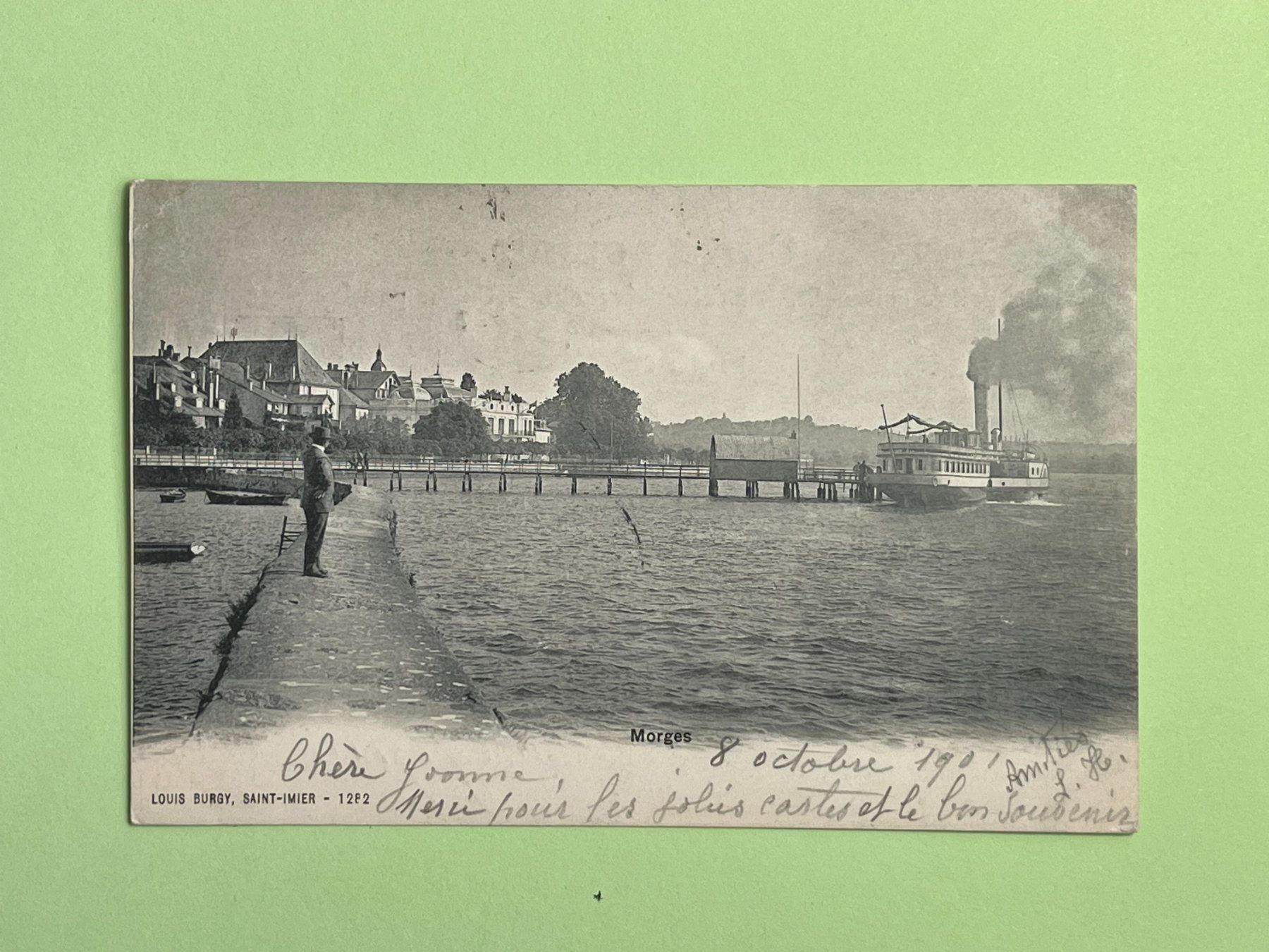 Ansichtskarten: Morges - 1901 – Gebraucht aus Steg VS von danwer74