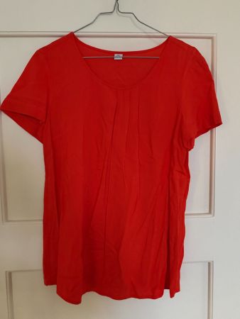 s.Oliver Damen Bluse Helles Orange Gr. 38 Kurzarm Sommer