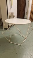 Runder Couchtisch aus Metall weiss