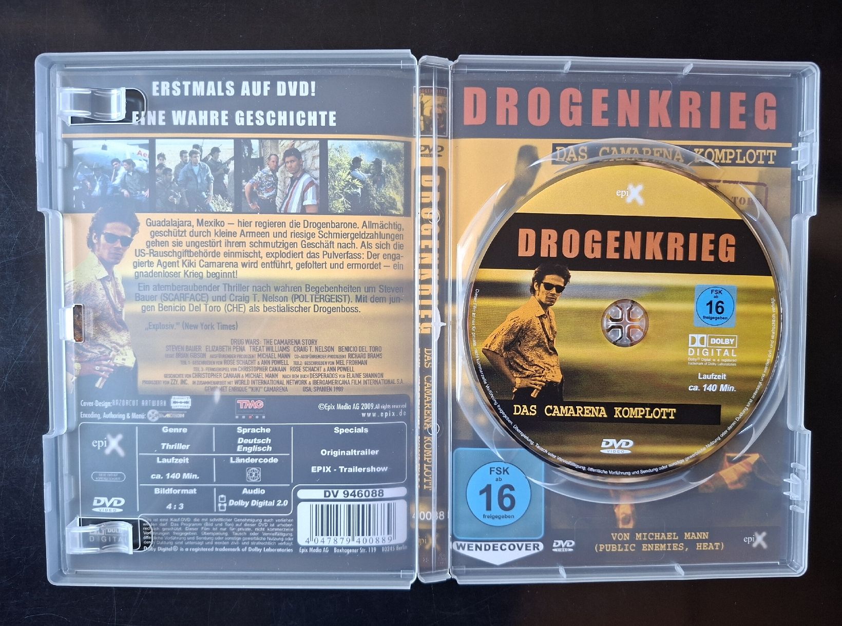 Tutti i DVDs: Drogenkrieg, Das Camarena Komplott,  mit Benicio Del Toro – Usato da Liestal venduto da Abimos 2