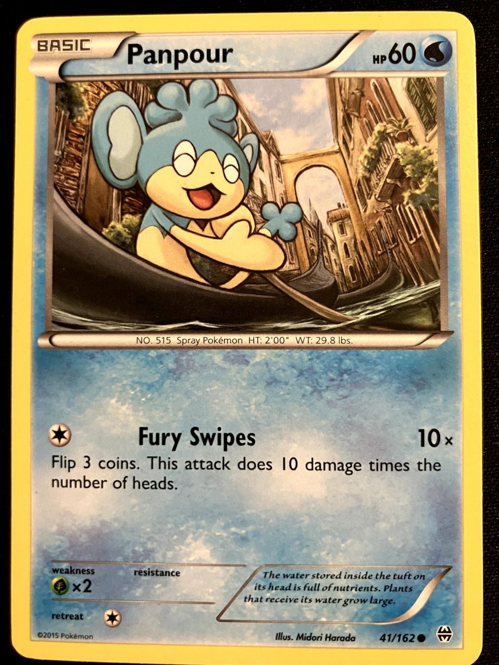 Pokémon Sammelbilder & Trading cards: Pokemon Panpour - BREAKthrough 41/162 - English – Gebraucht aus Bern von Big_GS