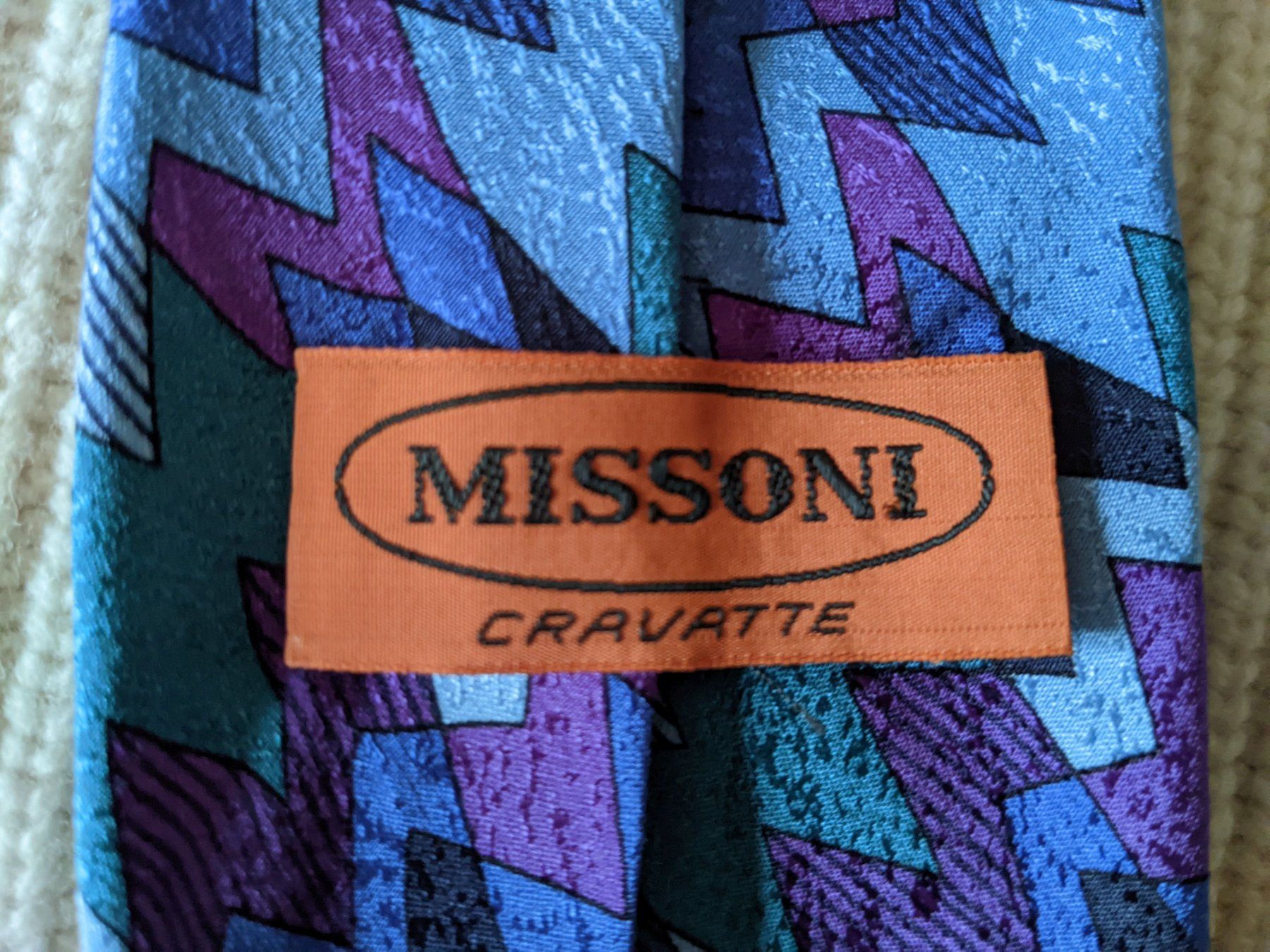 Missoni Cravatte: MISSONI : Cravate en soie dans les tons bleus – Nuovo (secondo la descrizione) da Petit-Lancy venduto da lilycerise 5