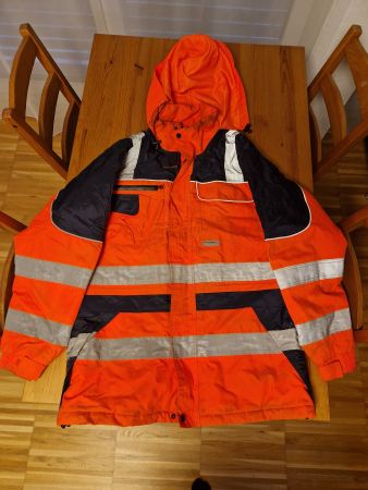 Winter-Warnjacke orange
