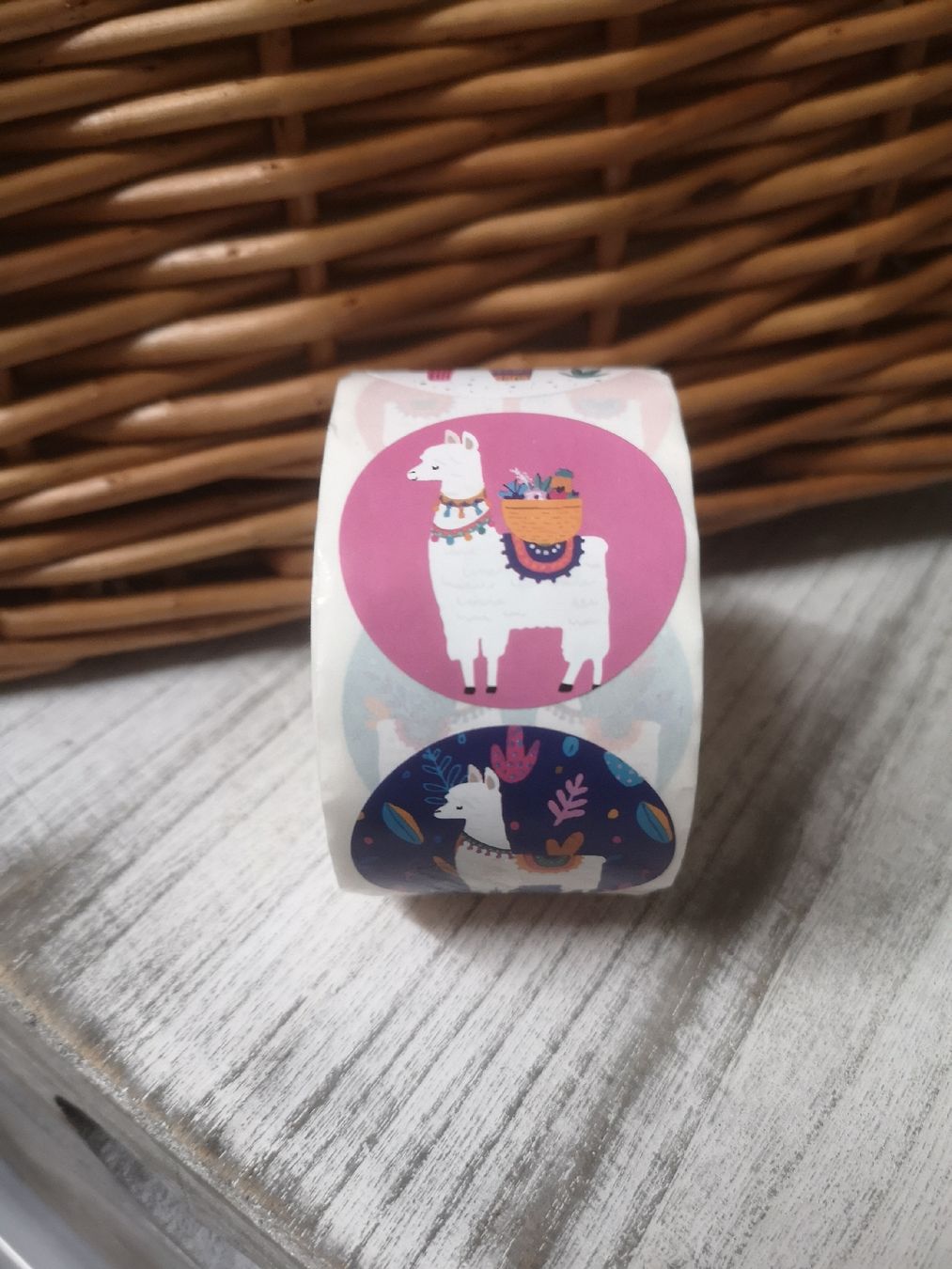 Aufkleber: Lama Stickers 3.8 cm ganze Rolle – Neu und originalverpackt aus Mellingen von Goldenspoon 2