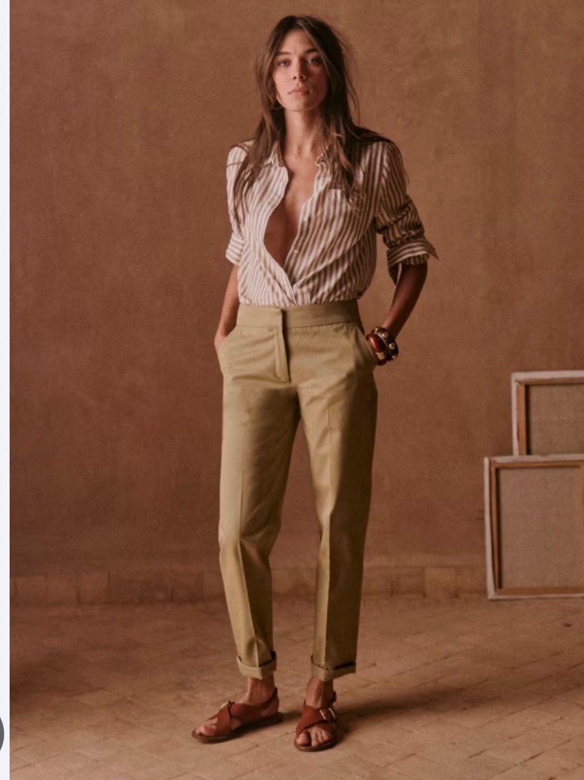 Sezane Pantaloni: Sézane Milo (camel/beige) 36 – Usato da Genève venduto da ast_w8gb