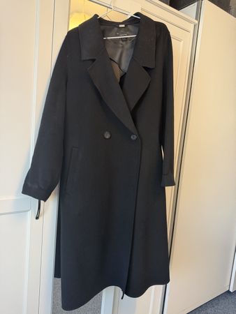 Comma Damen Mantel schwarz klassisch Langform guter Zustand