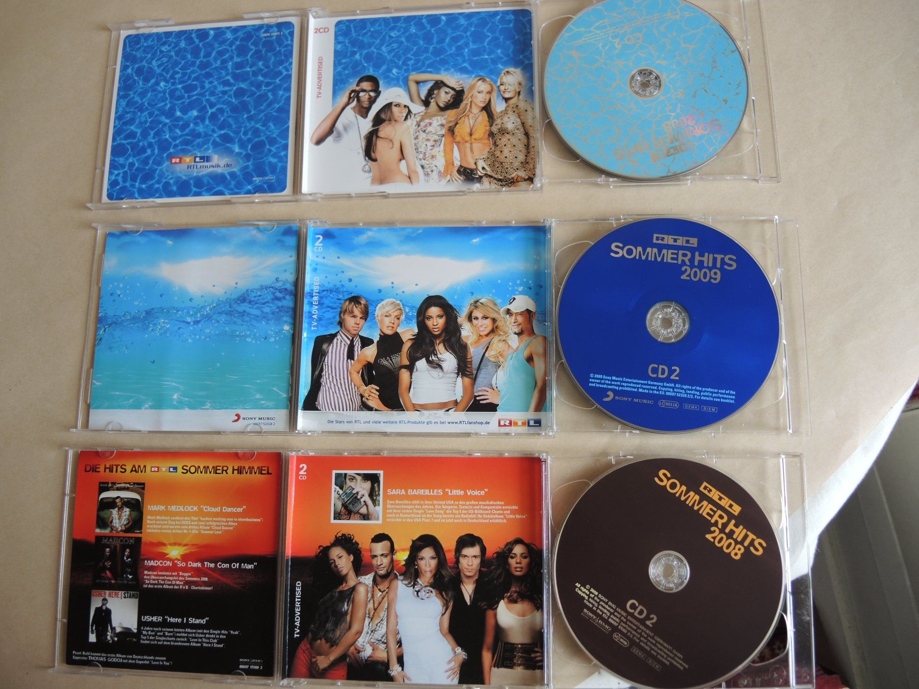 CDs: 3 x Doppel CD RTL - Sommer Hits 2005, 2008, 2009 – Gebraucht aus Rorschach von maeck8 3