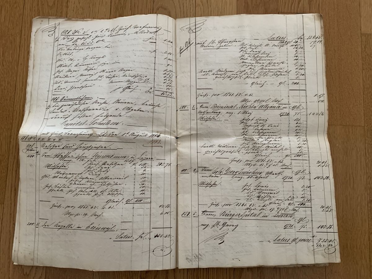 Dokumente: Alter Kaufbrief 1864 – Defekt aus Luzern von meistei 3