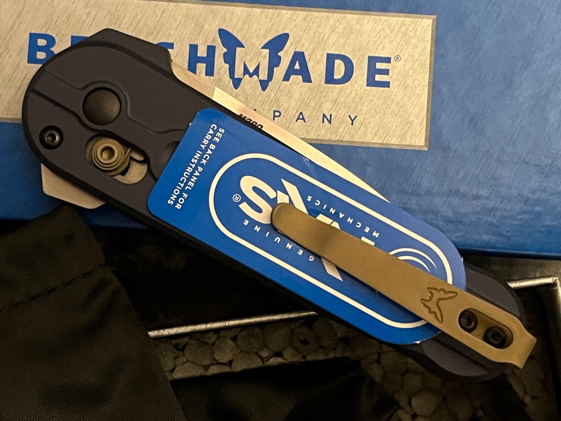 Benchmade Coltelli tascabile: Benchmade Lowden M390 Manual Folder Messer _GRATIS_Versand_ – Nuovo e nell'imballaggio originale da St. Niklaus VS venduto da wildholzmann 4
