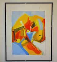 Original Gouache Gemälde