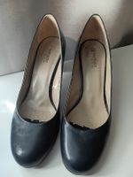 NAVYBOOT dark blue leather heels size 38 used condition