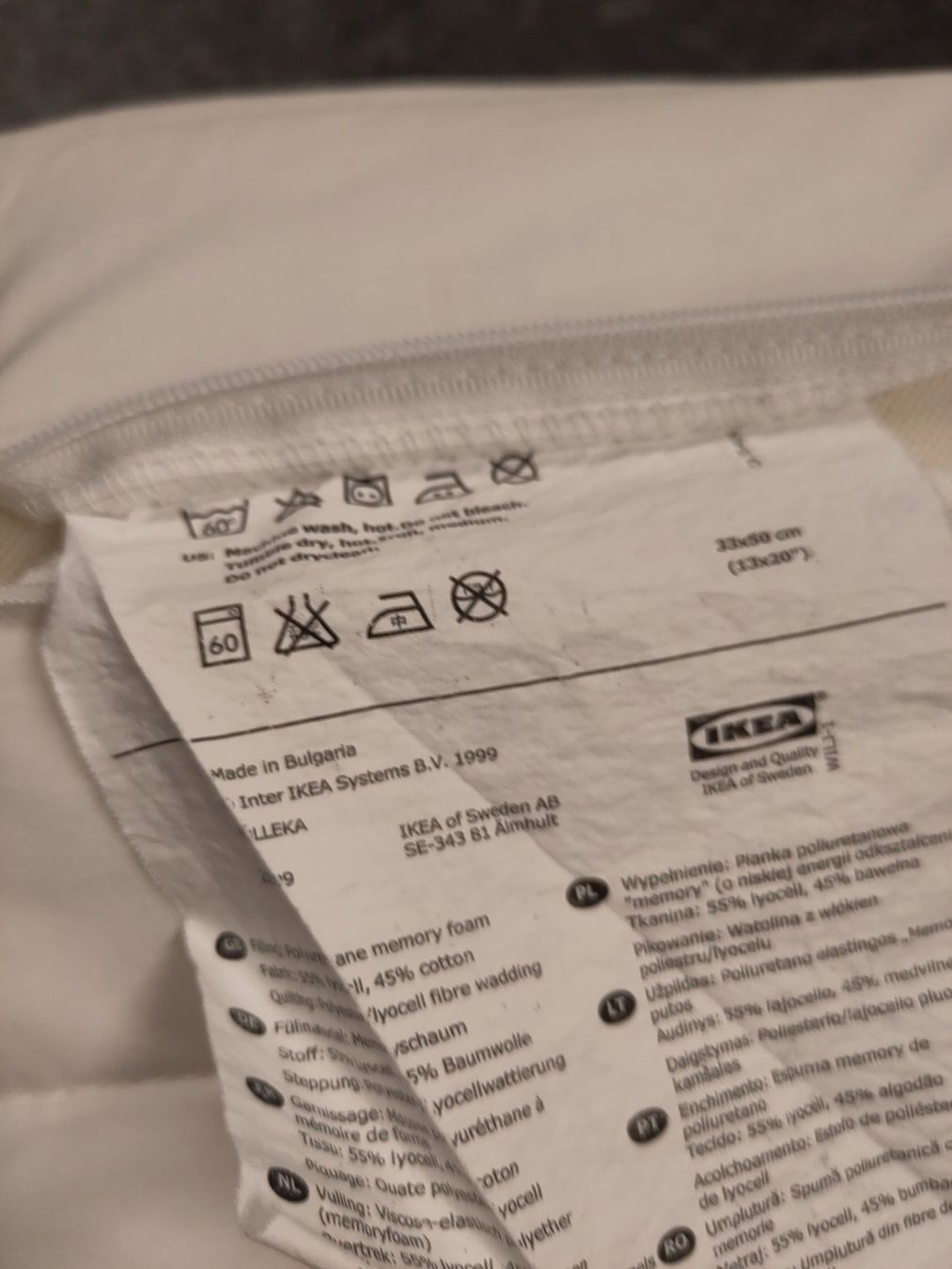 Ikea Kissen: IKEA RÖLLEKA Kopfkissen Memory Foam 33x50 cm – Gebraucht aus Horgen von rdegroot 2