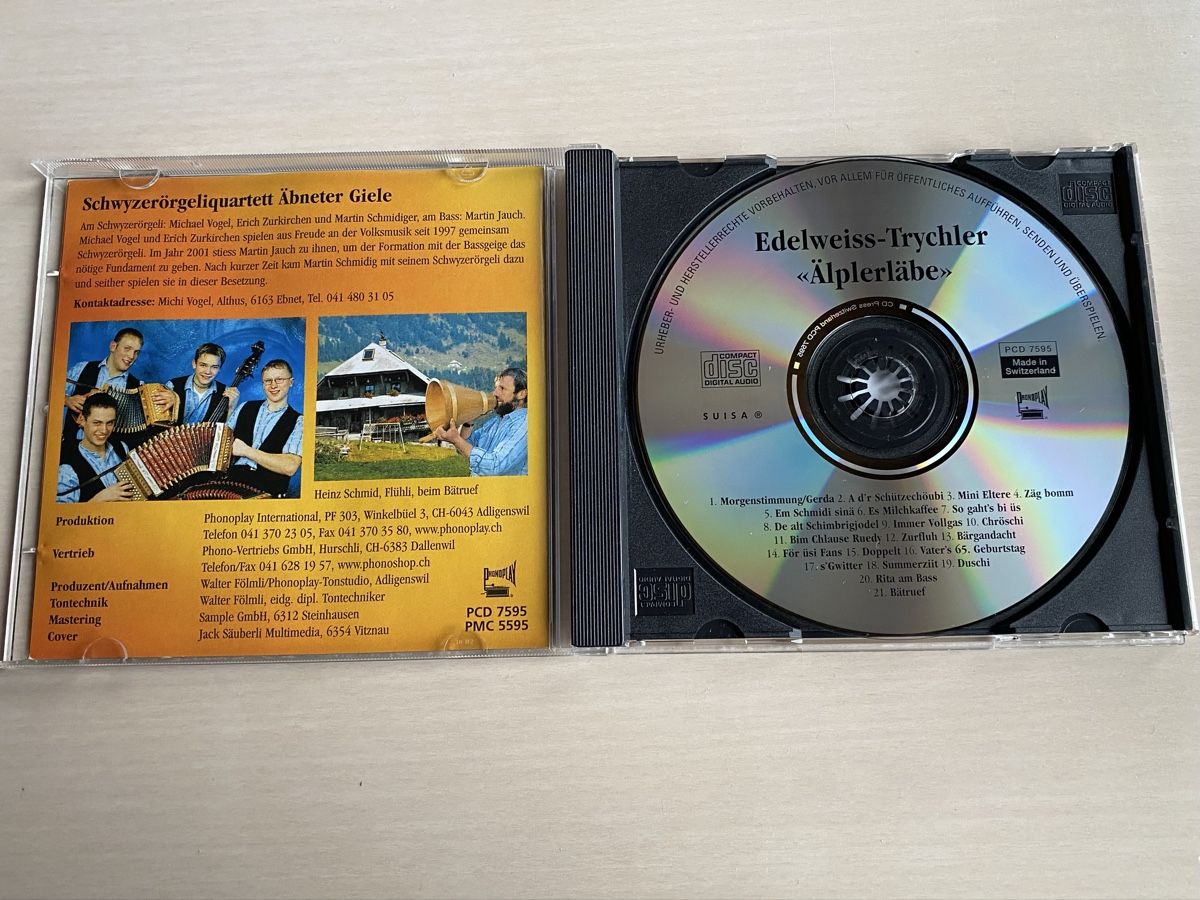 CD: Edelweiss-Trychler "Älplerläbe" – Usato da Oberried Brienz venduto da Chyara 2