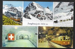 Jungfraujoch 5 Bilder mit Bahn