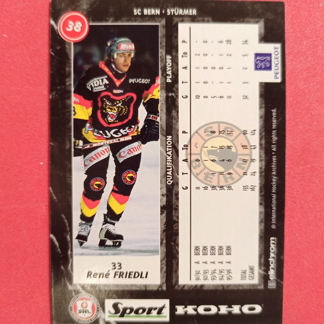 Carte collezionabili: René Friedli - SCB - 1996/97 – Usato da Dübendorf venduto da kb86_MOVIE 1