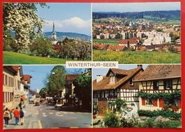 Seen - Winterthur 1988 - mit Bahnpoststempel