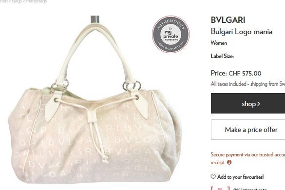 Bulgari Borse da donna: Tasche Bvlgari / Bulgari sac – Usato da Collonges venduto da Auganien 2