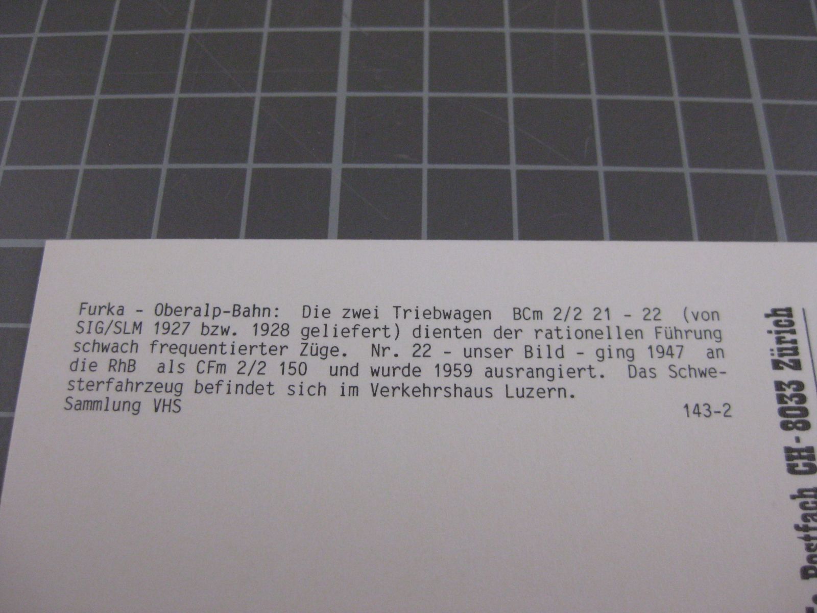 Cartoline postali: AK Dieseltriebwagen Oldtimer – Nuovo (secondo la descrizione) da Malters venduto da Marosko 2