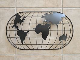 Wanddekoration aus schwarzem Metall von Maisons du Monde