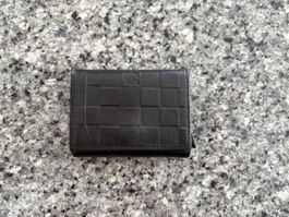 Geldbörse Louis Vuitton Damier Graphite Portemonnaie schwarz