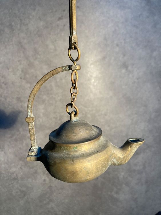 Brûleur Lampe à Huile En Laiton Doré Avec Mèche Coton - Pièces Pour Lampe Tempête Et Lanterne Antique