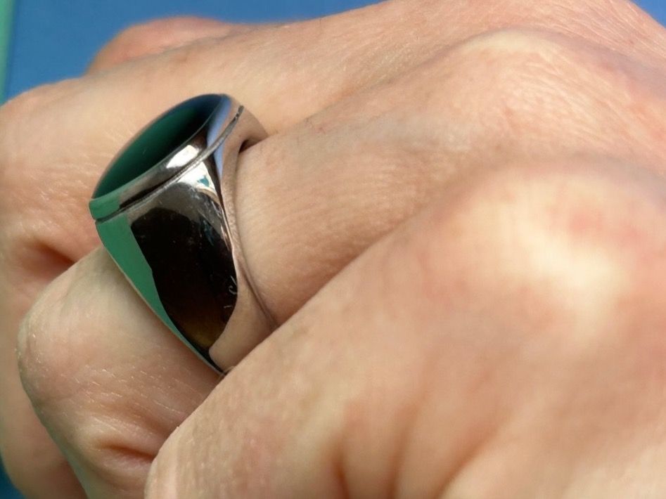 Anelli: Edelstahlring Retro black (54/55) – Usato da Dittingen venduto da Bellevista 4