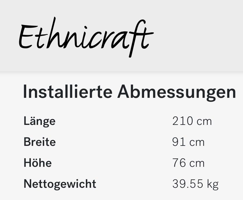 Ethnicraft Divani: Sofa – Usato da Erlinsbach venduto da Mel-la-to 1