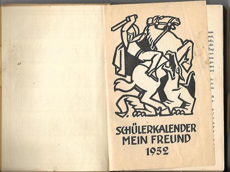Livres: Schülerkalender 1952 – D'occasion à Mörschwil par aik_x8mc 2