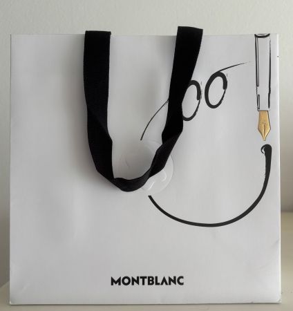 🤍 Tüte / Einkaufstasche von „MONTBLANC“, weiss 🤍