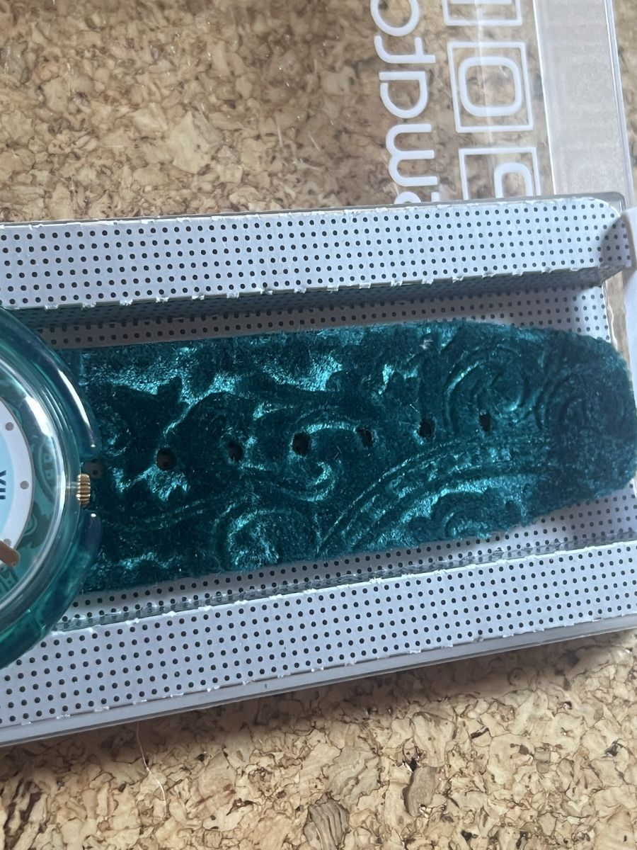 Swatch Uhren: Swatch POP Samtband Petroleum – Gebraucht aus Basel von bellespirit 2