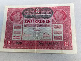 Deutschösterreich Zwei Kronen - 1917