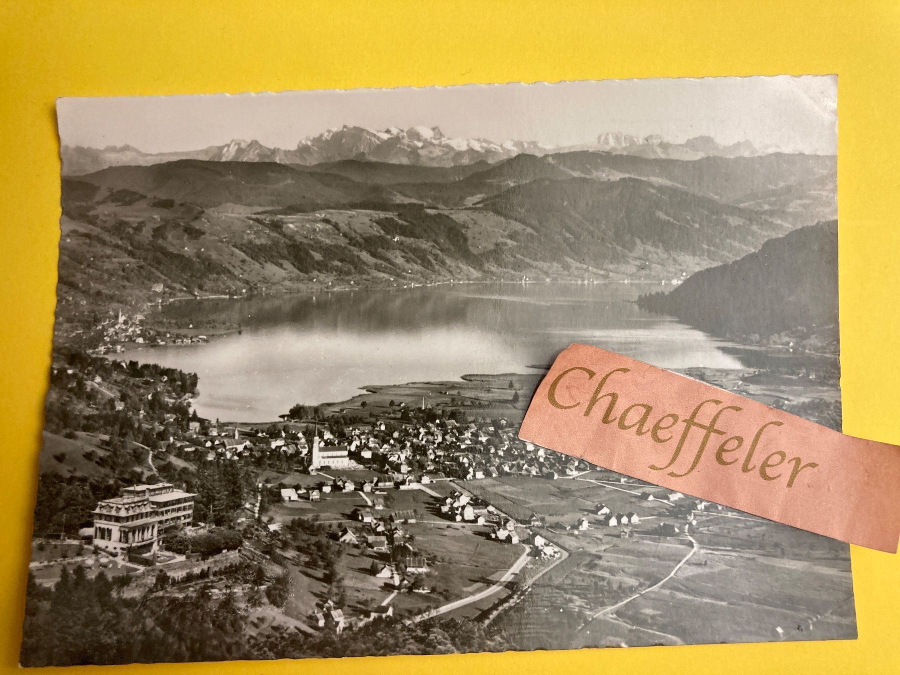 Cartoline postali: 1954 Hotel Waldheim Unterägeri. – Usato da Zürich venduto da Chaeffeler