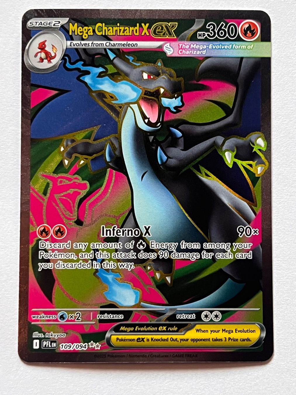 Pokémon Cartes à collectionner: Mega Charizard X ex 109/094 – D'occasion à Ilanz par caui