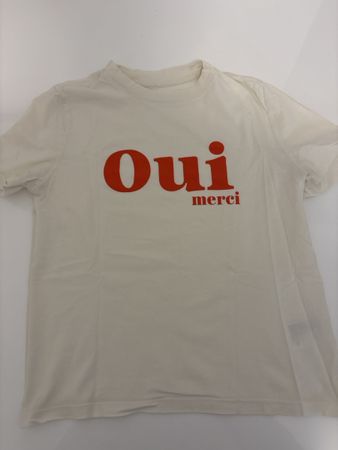 H&M T-Shirt "Oui merci", Grösse XS, Neu, Sommer (Nr 9)