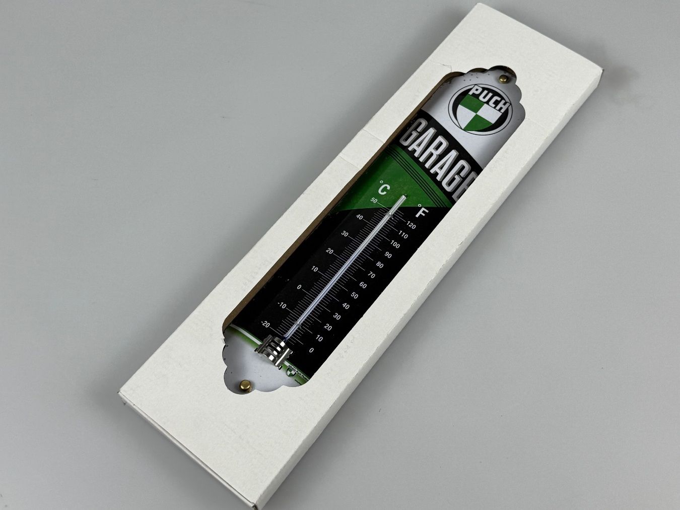 Puch Mofas: Puch Thermometer neu – Neu und originalverpackt aus Hallau von mofaplus